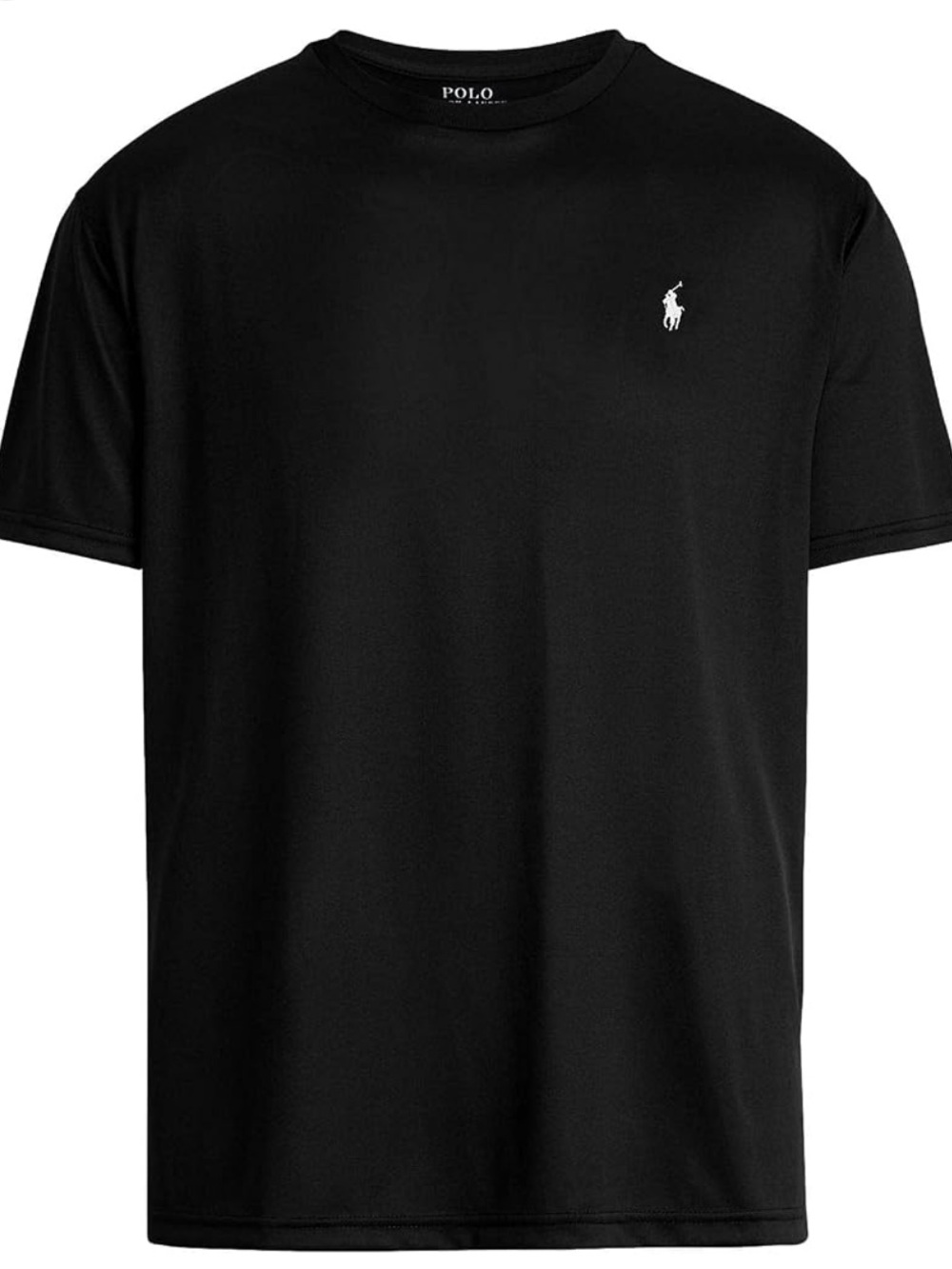Polo by Ralph Lauren Black Short-Sleeve Crewneck Tee with White Pony